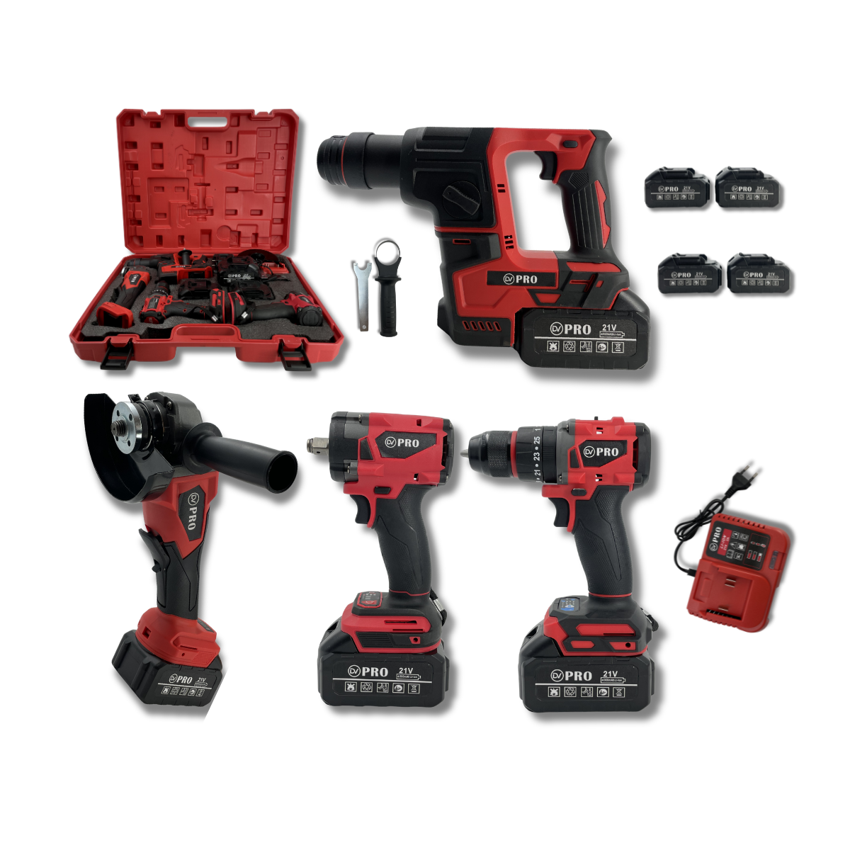 KIT DE 4 MÁQUINAS 21V