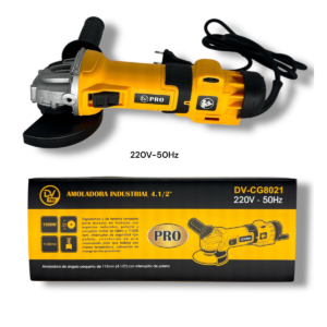 AMOLADORA ANGULAR 220V-50Hz DE 115MM DE 6 VELOCIDADES CON INTERRUPTOR PALETA