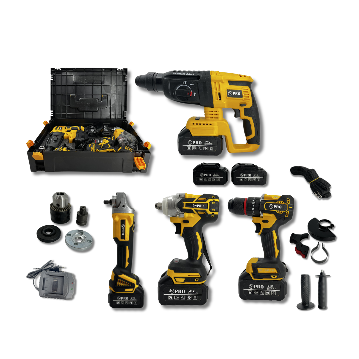KIT DE 4 MÁQUINAS 21V
