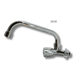 CANILLA DE PARED PICO GIRARTORIO CROMADA 25CM