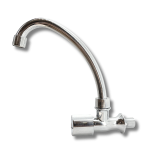 CANILLA DE PARED CROMADA 24CM MANDO TIPO PALANCA