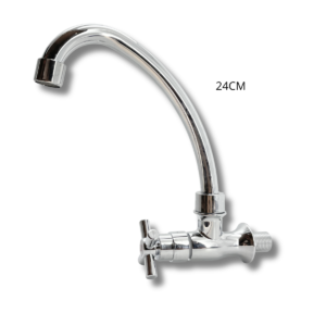 CANILLA DE PARED CROMADA 24CM MONOMANDO