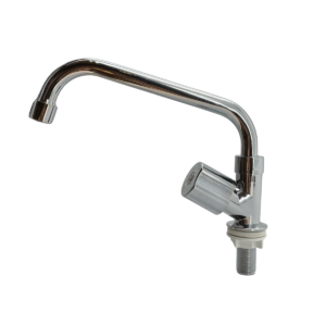 CANILLA DE PARED PICO LARGO CROMADA 24CM
